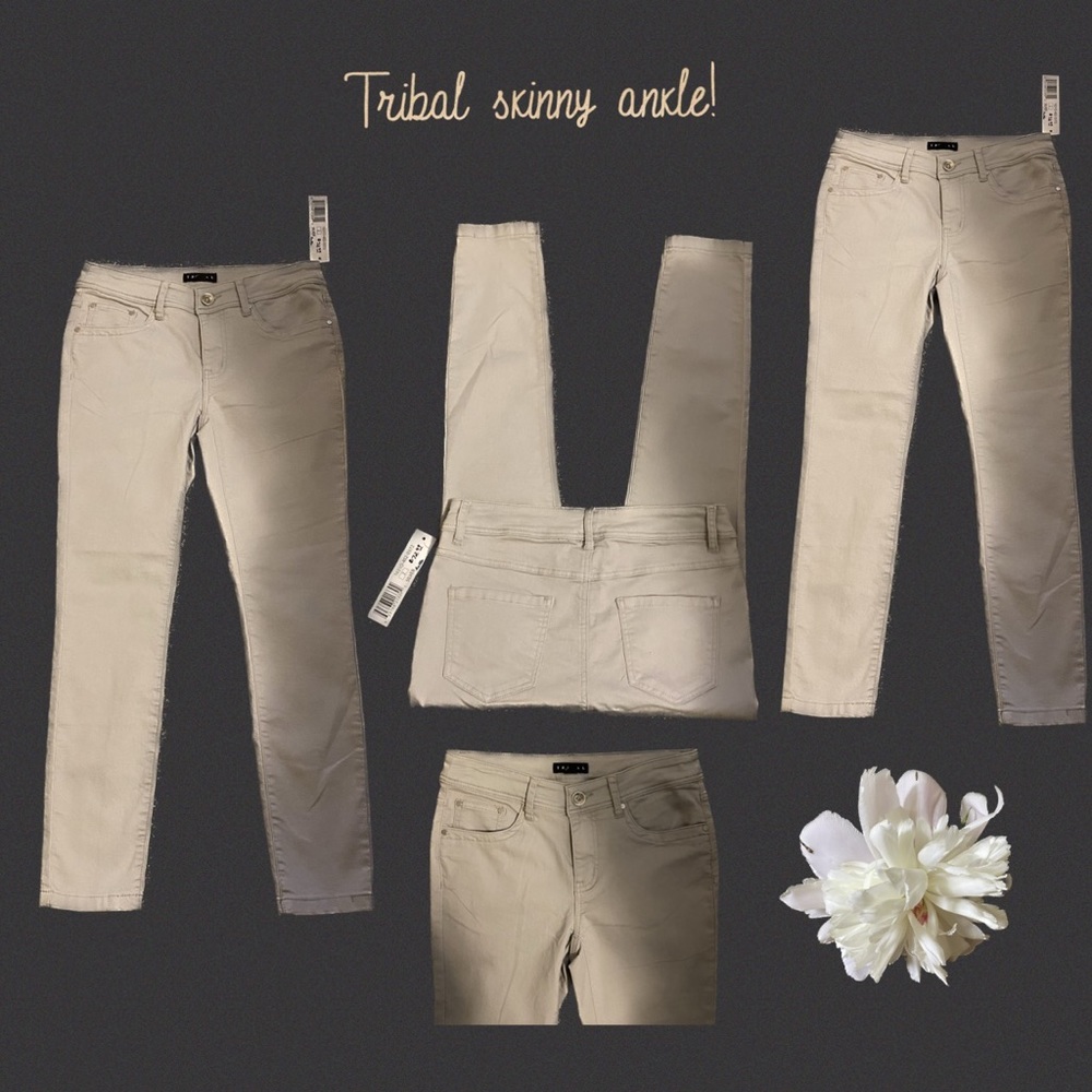 Tribal great silver ankle pant!